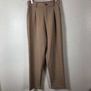 Native Daughters Flared houndstooth Pocket trousers Pants Elastic waist Size M
